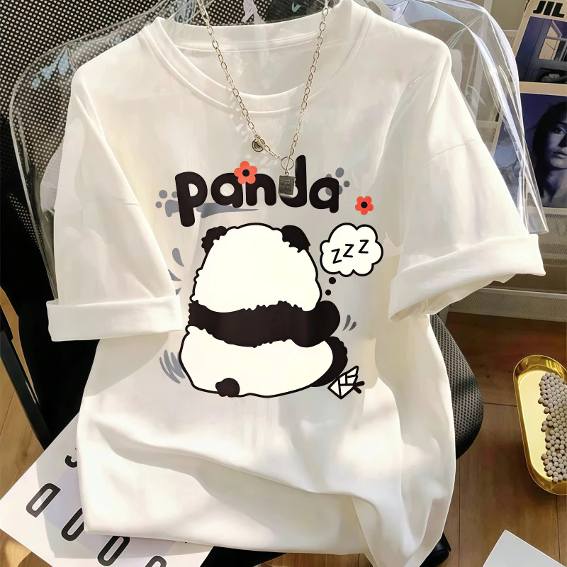 Áo Thun Nữ Màu Trắng Chủ Đề Thế Giới Đại Dương, Phong Cách Casual Mùa Hè, Chất Cotton Mềm Mại, Form Rộng#508