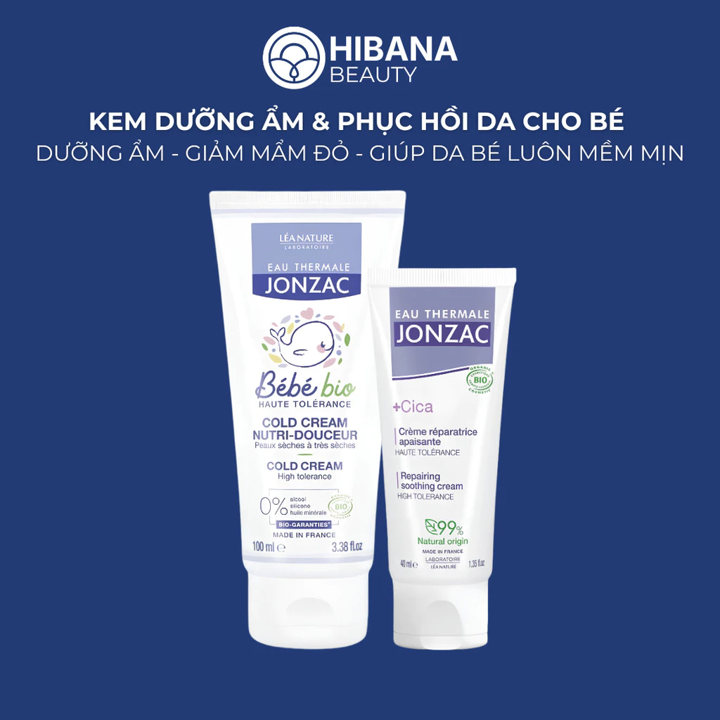 Kem Dưỡng Ẩm & Phục Hồi Da Cho Bé Jonzac, Hỗ Trợ Dưỡng Ẩm Da, Giảm Mẩn Đỏ, Giúp Da Bé Luôn Mềm Mịn