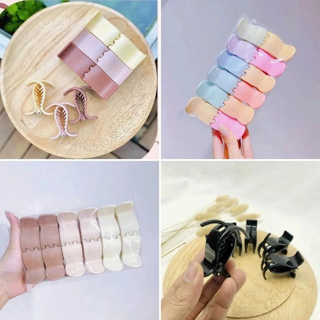 Kẹp tóc càng cua nhiều màu 5 răng 3 càng phong cách hàn quốc cho nữ