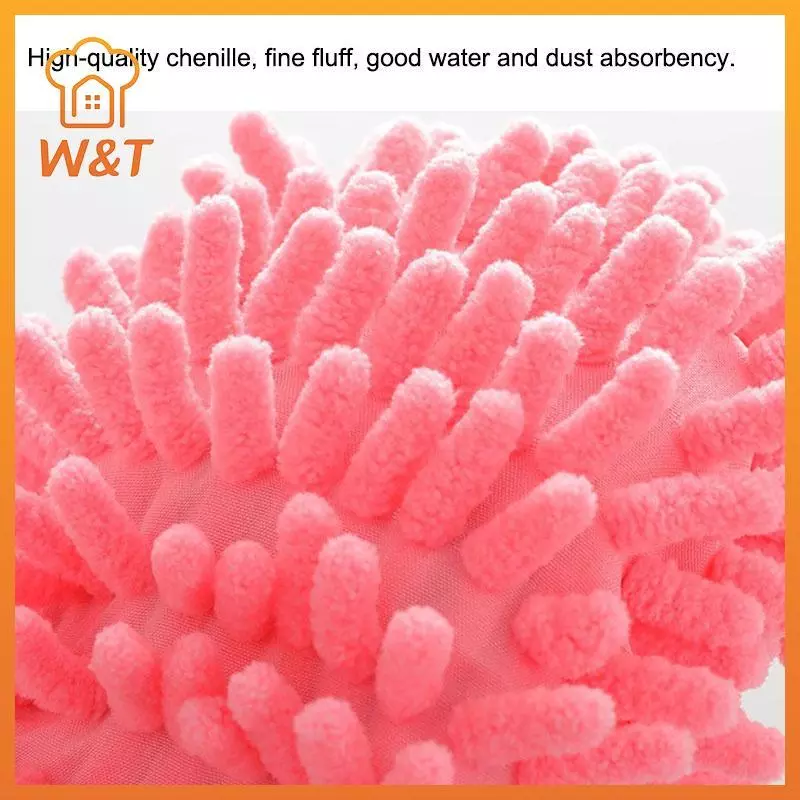 [W & T] Vỏ giày lau bụi lau bụi, Vỏ giày lau sàn bằng sợi nhỏ đa chức năng có thể giặt được Mới