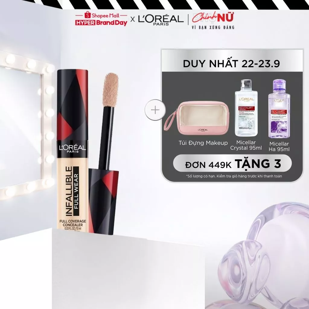 Kem Che Khuyết Điểm L'Oreal Paris Infallible Full Wear 10ml