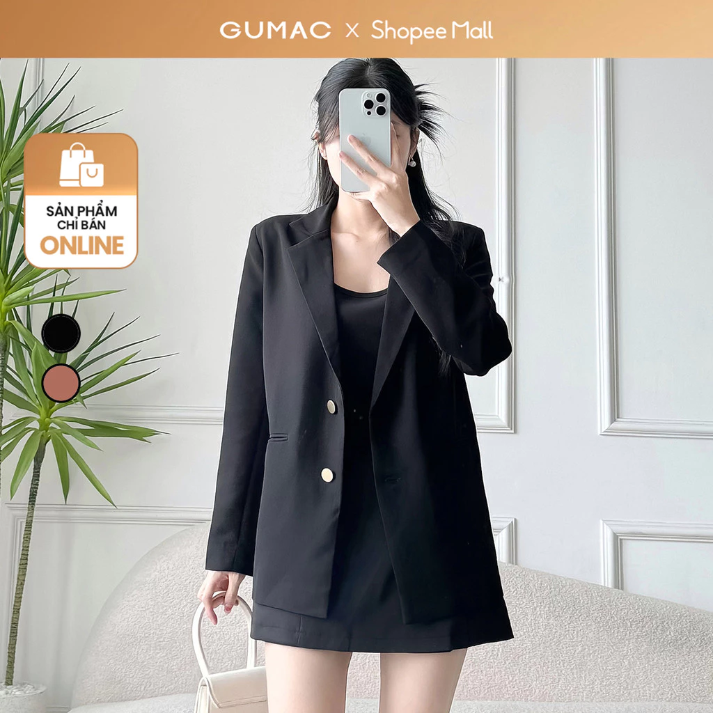 Áo Blazer dáng rộng thời trang GUMAC LOWE0306 - LOWF1015