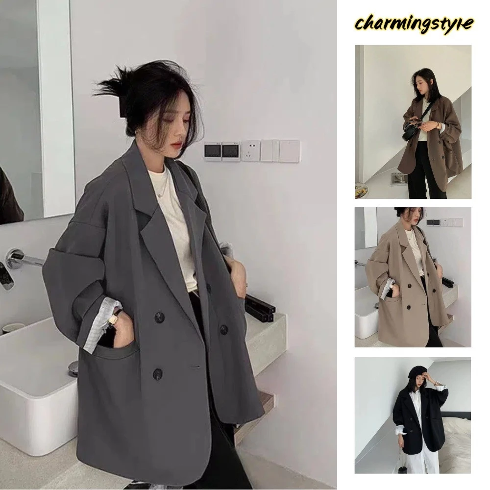 Áo Blazer Dáng Lửng Thời Trang Mới Cho Nữ Mùa Xuân/Thu/Đông - Phong Cách Preppy, Thời Thượng, Đa Năng, Dáng Rộng