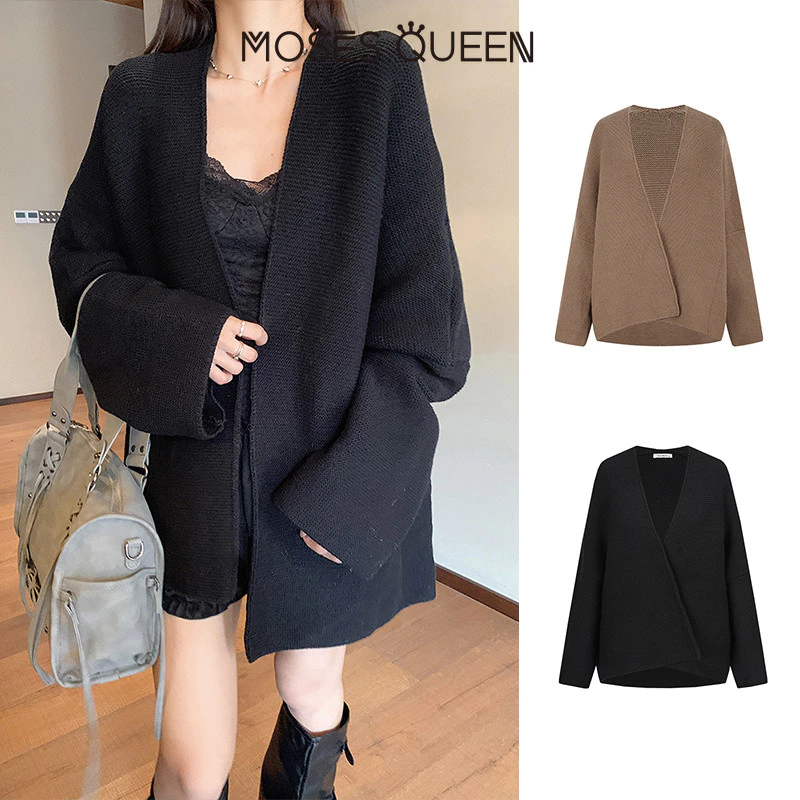 MOSESQUEEN Áo len nữ mềm mại dễ chịu, phong cách lười biếng dịu dàng, mặc hàng ngày đi chơi hẹn hò tạo cảm giác thanh lịch nhẹ nhàng #59720