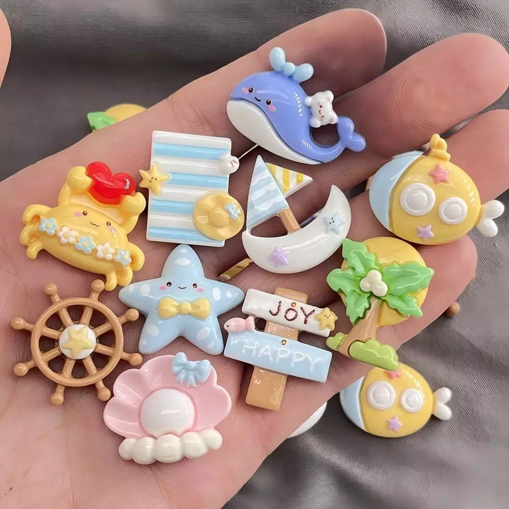 [Tặng sticker]Set keo kem bơ màu Macaron Nguyên liệu làm ốp lưng điện thoại DIY Charm nhựa hoạt hình Phụ kiện thời trang