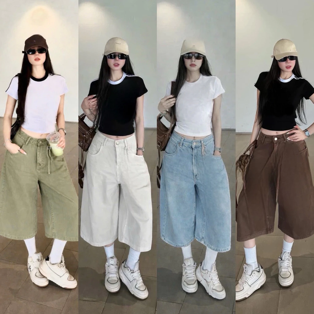 Quần Ngố Jeans Nữ Fom Lưng Full Màu WSHJ24