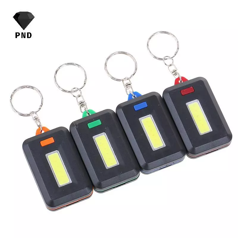PND Cob đèn pin móc khóa mini led đèn pin di động ngoài trời khẩn cấp đèn raoog