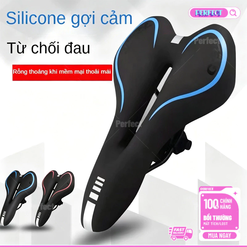 Yên Xe Đạp Gel Siêu Mềm Thoáng Khí Chống Nước Phù Hợp Xe Địa Hình Đường Trường