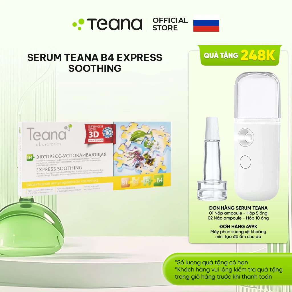 Serum Teana B4 Express-Soothing làm dịu da, ngừa viêm và giảm mụn 10ml/20ml