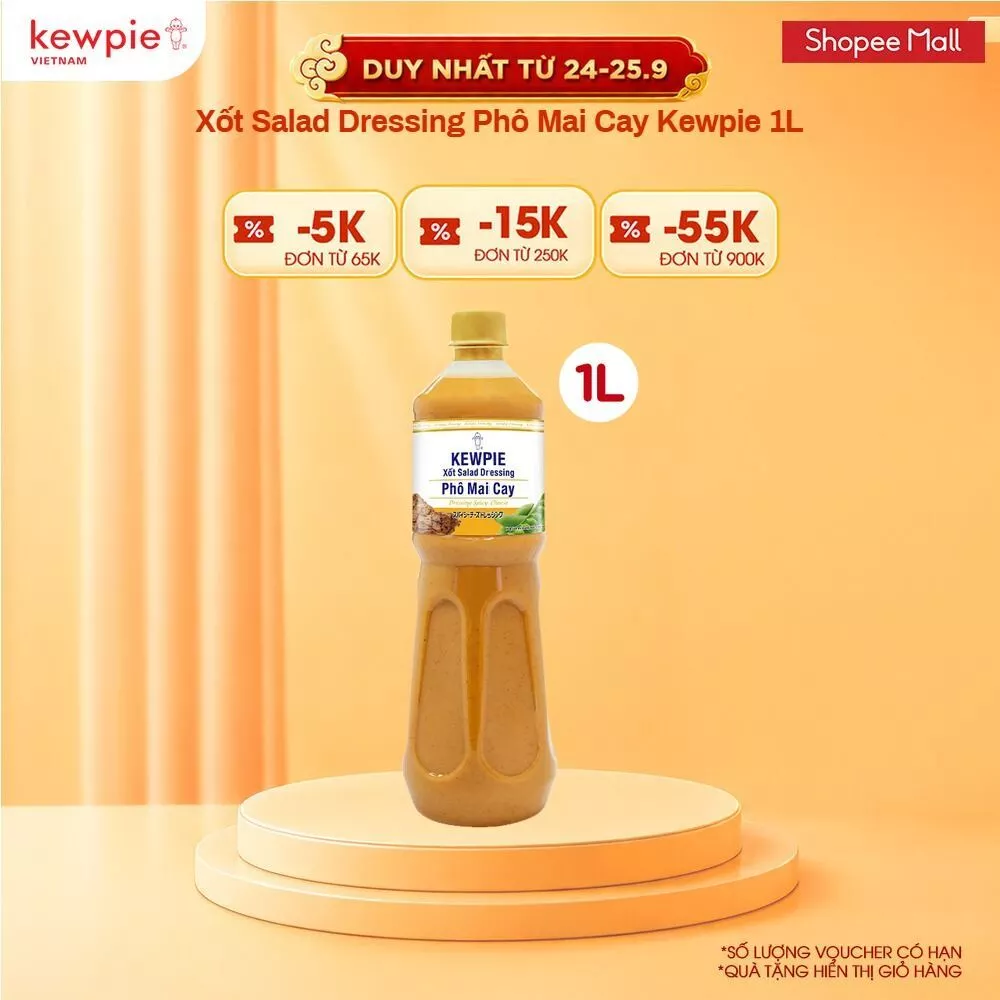 Xốt Salad Dressing Phô Mai Cay Kewpie 1L