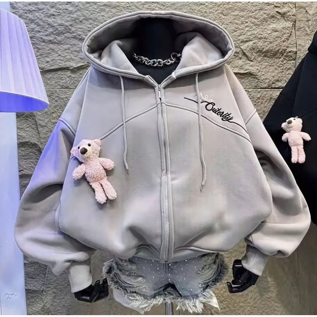 [DEAL FREE SHIP] Áo Khoác Hoodiezip Nỉ Bông by Simboutique  nhiều size, nón to