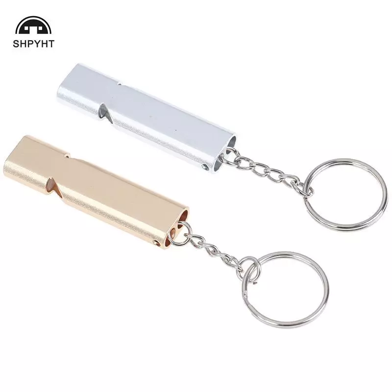 [SHPYHT] Còi sinh tồn khẩn cấp bằng nhôm hợp kim Công cụ đi bộ đường dài cắm trại ngoài trời W / Móc khóa MỚI