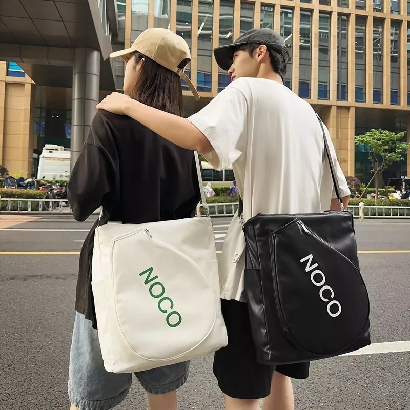Túi Đeo Chéo Vợt Cầu Lông Dung Tích Lớn Unisex Chất Liệu PU Thời Trang Thể Thao