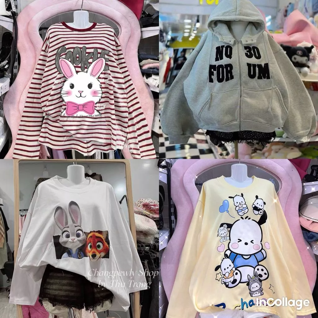 [ XẢ HÀNG ] Áo thun form rộng tay lỡ chất mát cotton basic nữ -thuba94
