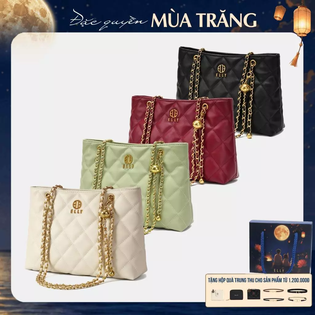 [TẶNG QUÀ TRUNG THU 599K] Túi đeo chéo nữ ELLY EL377 da tổng hợp đeo vai thời trang