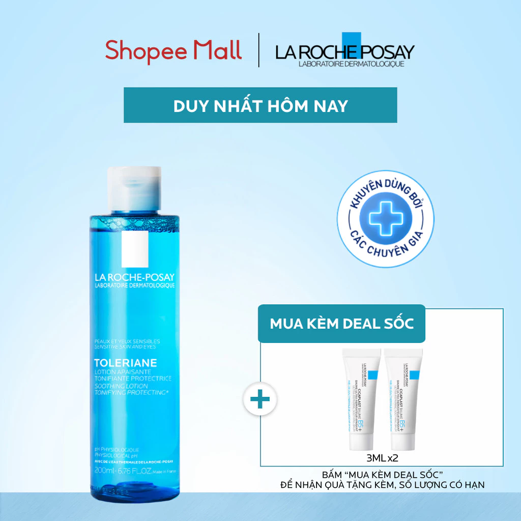 Nước cân bằng giúp làm dịu và bảo vệ da nhạy cảm La Roche-Posay Lotion Sensitive Skin 200ml