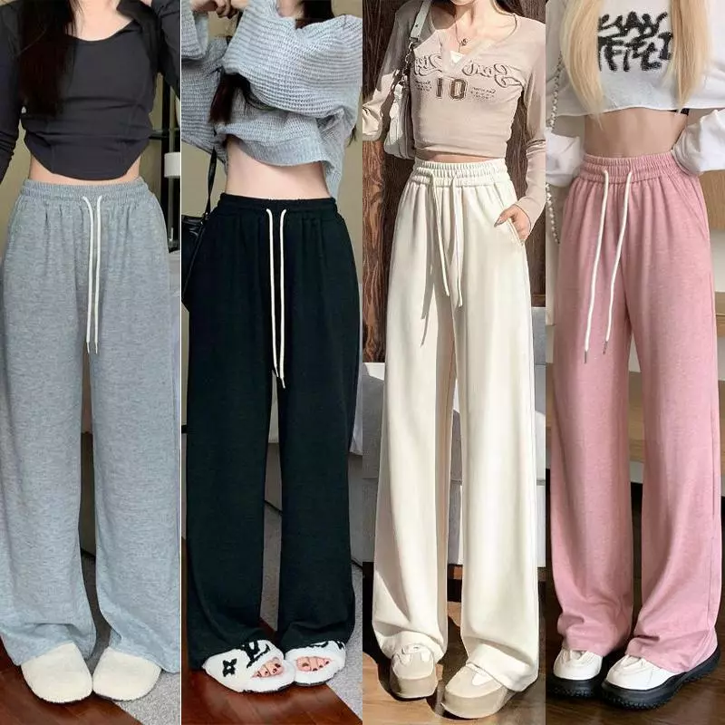 Blackpink Quần Ống Rộng Nữ Vải Đũi Mát Loại 1 Siêu Hót Nhiều Màu Cạp Cao Lưng Chun Co Dãn Dễ Mặc