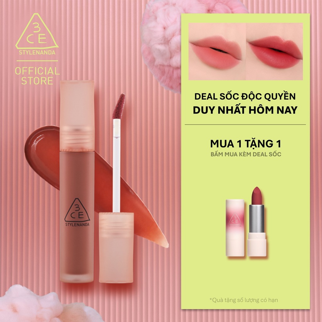 Son Kem Lì 3CE Blur Water Tint Mịn Môi Mờ Ảo, Không Lem, Lâu Trôi, Che Phủ…