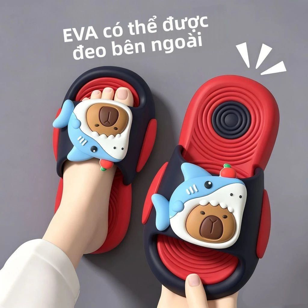 Dép trẻ em EVA siêu mềm chống trượt - dép đi trong nhà phòng tắm mang ngoài trời cho bé