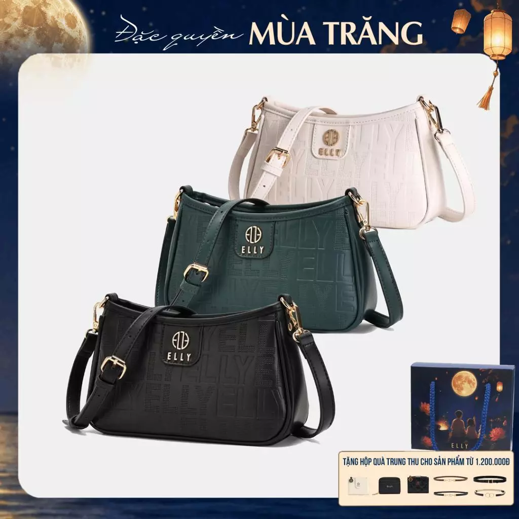 [TẶNG QUÀ TRUNG THU 599K] Túi xách nữ ELLY EL290 túi đeo chéo đeo vai xách tay thời trang cao cấp thanh lịch