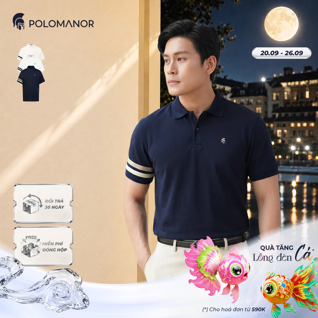 Áo polo nam cao cấp JAY, BST SÁNH ĐÔI, vải cá sấu cotton interlock, thanh lịch, sang trọng - POLOMANOR