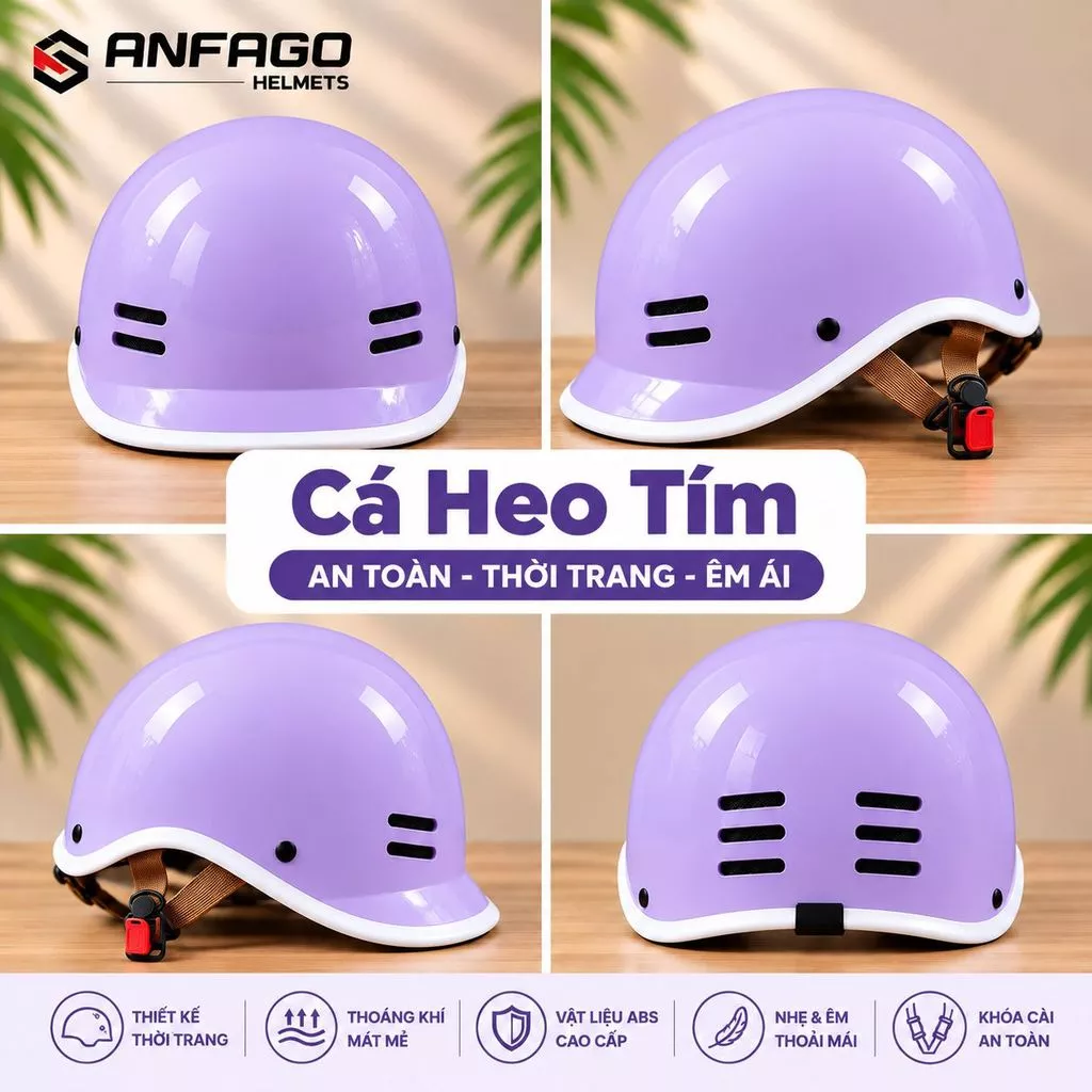 Nón Bảo Hiểm Cá Heo - Thương Hiệu An Toàn Uy Tín Dành Cho Người Lớn  An Toàn