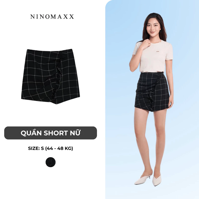 Chân Váy Nữ Kẻ Sọc Váy Ngắn N&M Thương Hiệu NINOMAXX 1712018