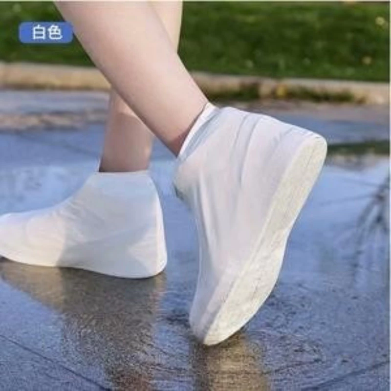 🔥 nữa Chất lượng cao Silicone Rain Shoes Bao gồm Giày chống trượt Sole Không thấm nước Tái sử dụng
