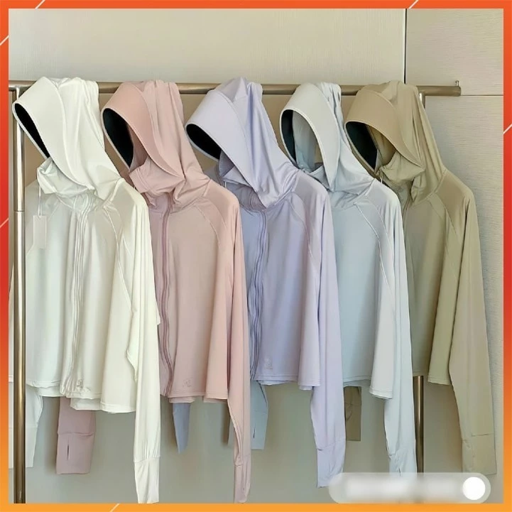 Áo Chống Nắng Nữ Dáng Ngắn Vải Lụa Băng Mềm Mát,Chống Tia UV,Thấm Hút Mồ Hôi