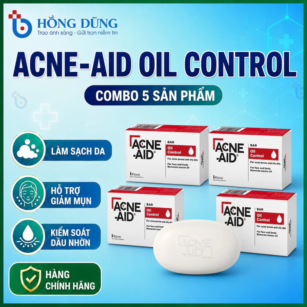 Xà Phòng Rửa Mặt Và Tắm Toàn Thân ACNE AID SOAP BAR 100gr Cho Da Nhờn Và Mụn Hàng Chính Hãng.
