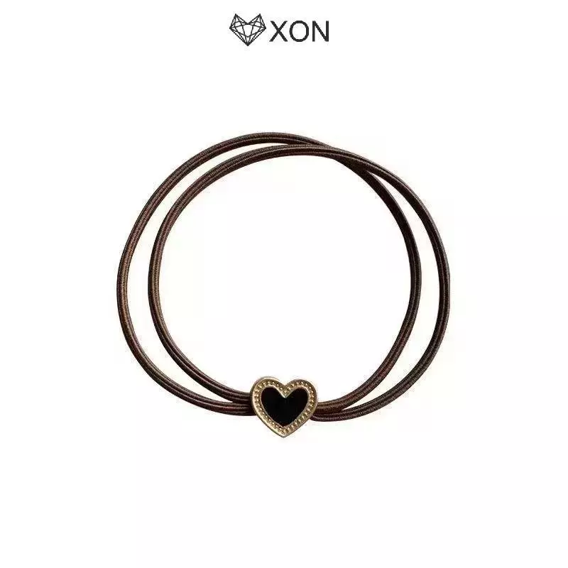 [XON] Dây buộc tóc co giãn 5 / 10 Cái Hợp kim hợp thời trang Trang trí ngôi sao hoa trái tim co giãn cao Dây buộc tóc chống trượt cho nữ mặc thường ngày [Mina]