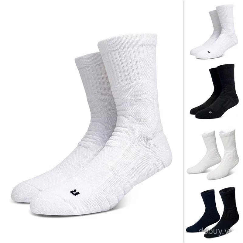 Một Kích Thước Đệm Giữa Bê Bóng Rổ Tất Lưới Thoáng Khí Nén Chống Trượt Thể Thao Thể Thao Phi Hành Đoàn Tất Phù Hợp Với EU 37-46 0621