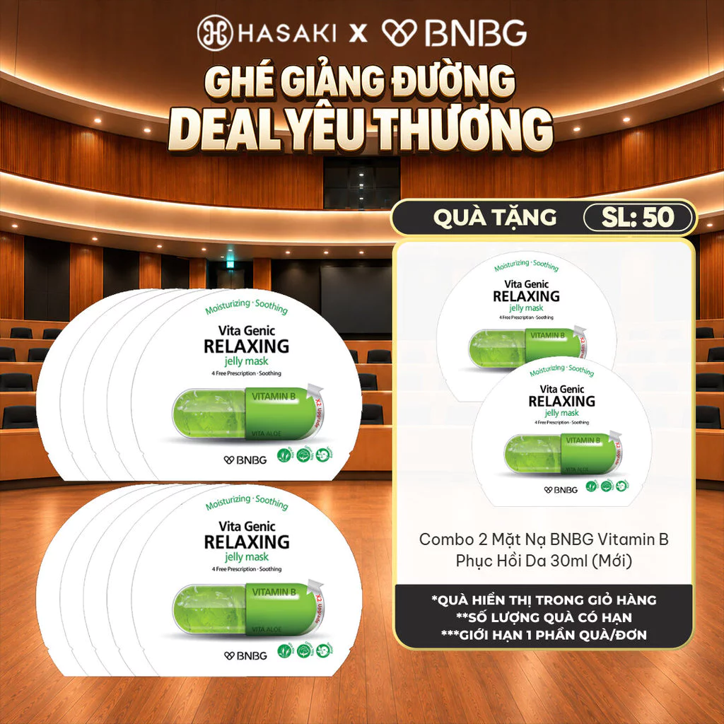 [BULSAN - DAILY] Combo 10 Mặt Nạ Giấy BNBG Vita Genic Jelly Mask 30ml Hasaki Sản Phẩm Chính Hãng