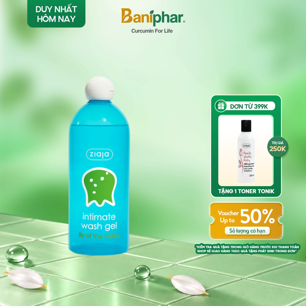 Dung Dịch Vệ Sinh Phụ Nữ Intimate Ziaja Ba Lan Giúp Dưỡng Ẩm, Khử Mùi 500ml