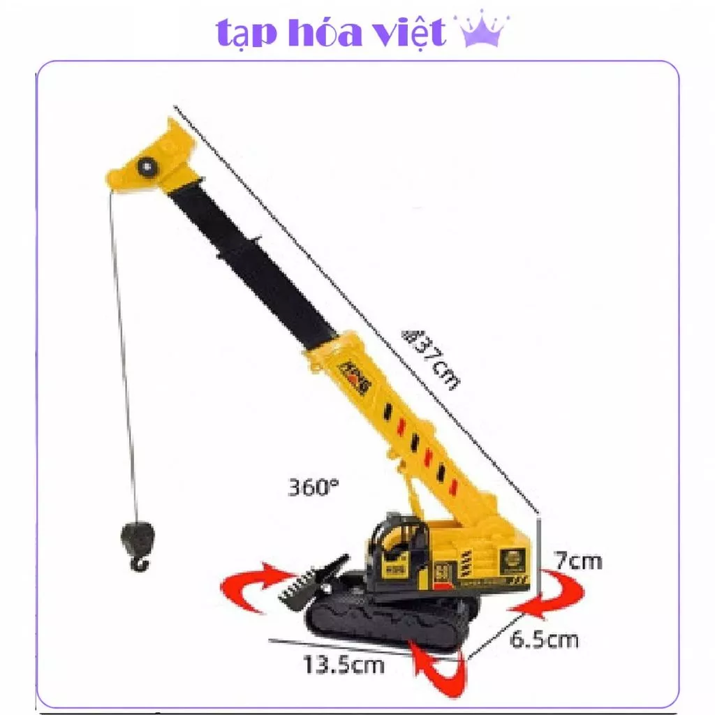 [New 37Cm] MÁY CẨU ĐẠI Dài trang trí bánh kem, cẩn cẩu trang trí bánh sinh nhật