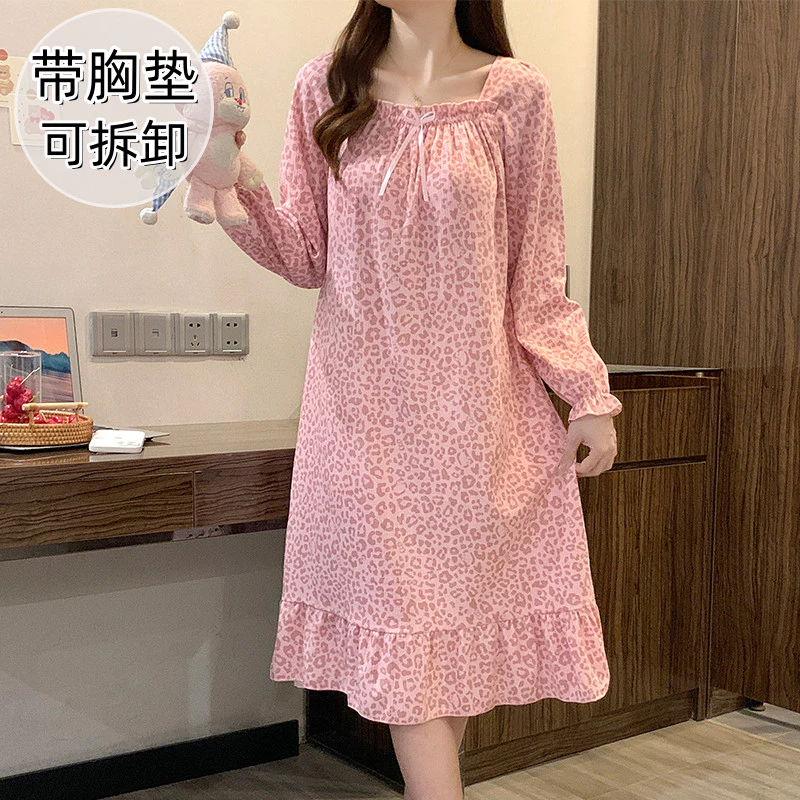 Đệm Váy Ngủ Cotton Bộ Đồ Ngủ Nữ Bộ Đồ Váy Mùa Hè Modal Tay Ngắn Đồ Ngủ Người Phụ Nữ Rời Mặc Ở Nhà Mặc Mặc Ban Đêm