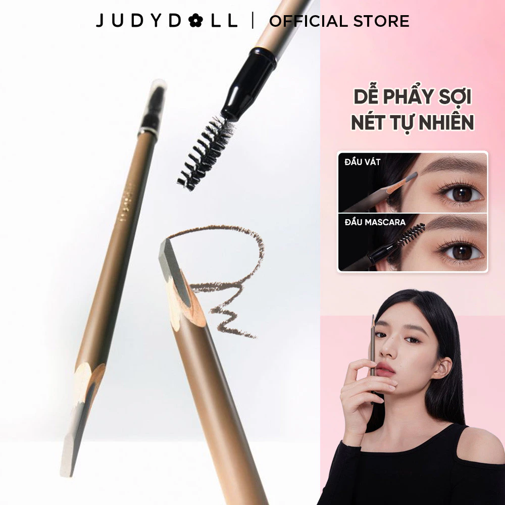 Chì Kẻ Chân Mày JUDYDOLL Shaping Eyebrow Pencil Phẩy Sợi Sắc Nét Lâu Trôi Chống Nước 1,8g