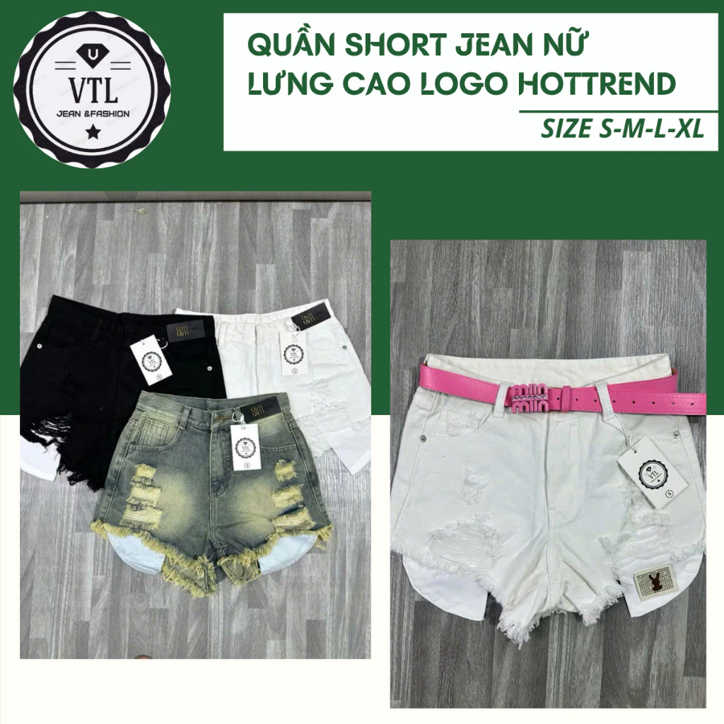Quần  short ,quần bò demin rách  tua rua lót  dài thời  trang TD03