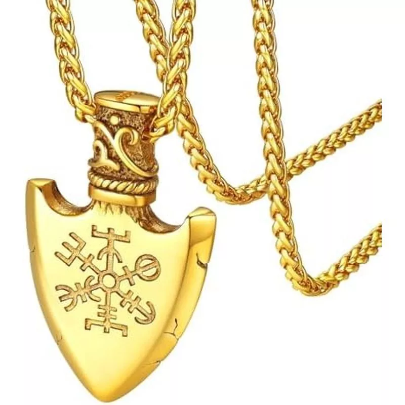 FaithHeart Bắc Âu Viking Rune Vòng Cổ Có Thể Điều Chỉnh Bằng Da Bện / Dây Thép Không Gỉ Dây Xích Dành Cho Nam Nữ, Quà Tặng Trang Sức Bùa Cổ Điển Với Hộp Tinh Tế