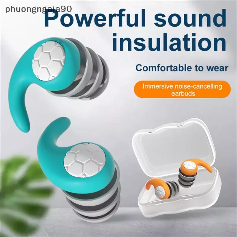 1 cặp mềm Silicone Bơi nút bịt tai giảm tiếng ồn Ngủ tai bảo vệ chống thấm nước lặn thể thao cắm tai