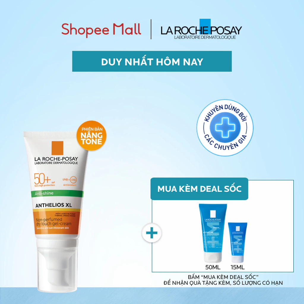 [PHIÊN BẢN NÂNG TONE] Kem chống nắng nâng tone cho da dầu La Roche-Posay Anthelios XL SPF50+ PA++++ 50ml