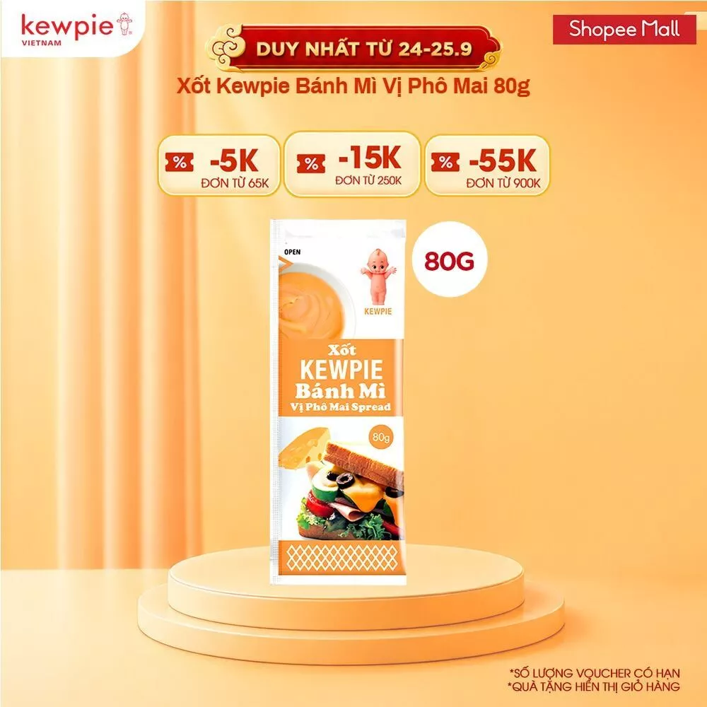 Xốt Kewpie Bánh Mì Vị Phô Mai 80g