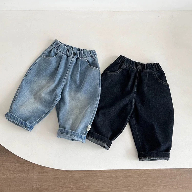 Quần jean Denim mềm phiên bản Hàn Quốc cho bé 3-36 tháng