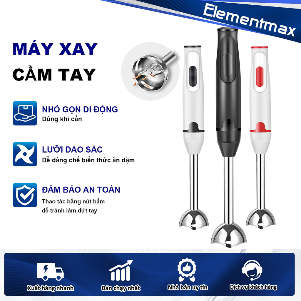 Máy xay cầm tay đa năng công suất 400W, đa năng, tiện lợi, có thể xay cháo