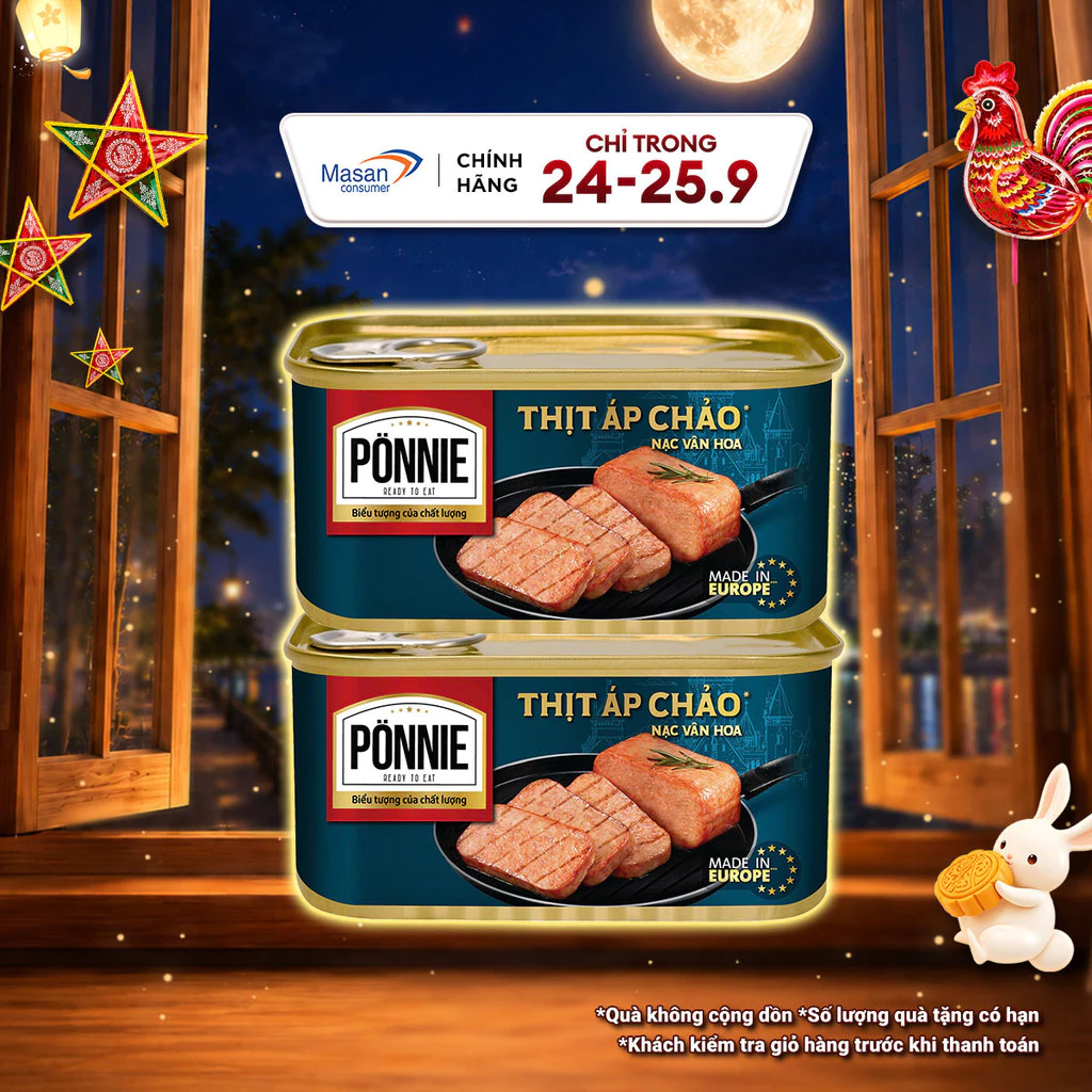 Combo 2 Thịt Áp Chảo Ponnie 200G