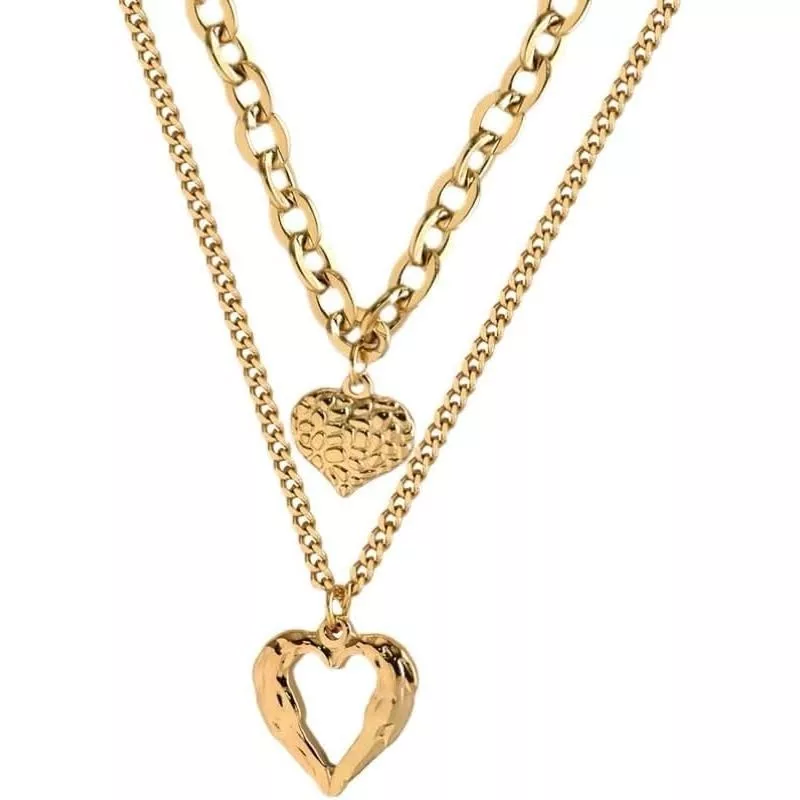 Vòng Cổ Trái Tim Chunky Vàng 14K Cho Nữ, Vòng Cổ Mặt Dây Chuyền Trái Tim Phồng, Tuyên Bố Hợp Thời Trang Trái Tim Món Quà Trang Sức Cho Mẹ Vợ Bạn Gái Sinh Nhật