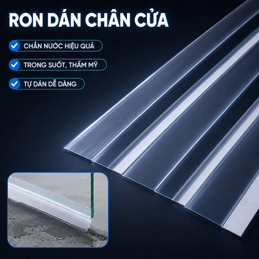 Ron Dán Che Khe Cửa Sổ Chắn Gió Lùa, Cuộn Băng Keo Chặn Đáy Chân Cửa, Cách Nhiệt, Chống Ồn, Côn Trùng