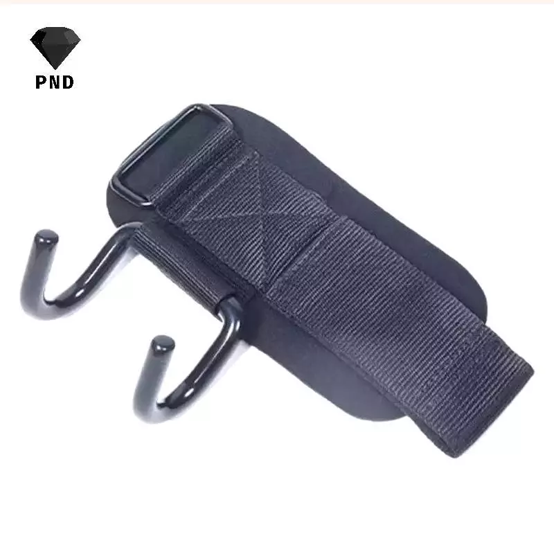 PND 2 Chiếc Móc Nâng Trọng Lượng Tay Cầm Với Quấn Cổ Tay Thanh Tay Dây Đeo Cổ Tay Tập Gym Thể Dục Móc Trọng Lượng Dây Kéo Nâng Găng Tay raoog