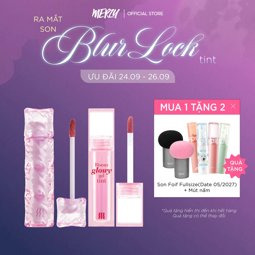 Combo son Merzy Water Fit Blur Tint/Merzy Bisous Glowy Gel Tint