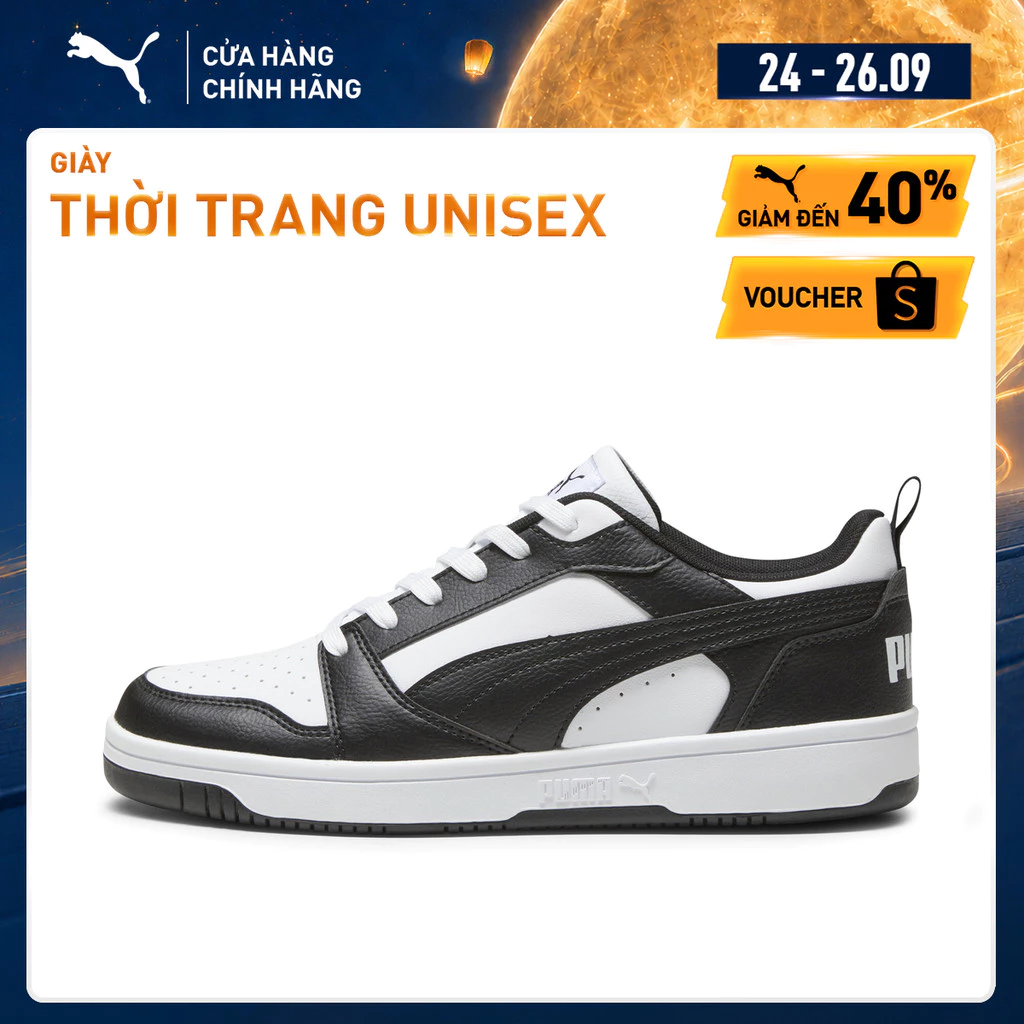 Giày Thời Trang PUMA Unisex Rebound V6 Low Sneakers Màu Trắng